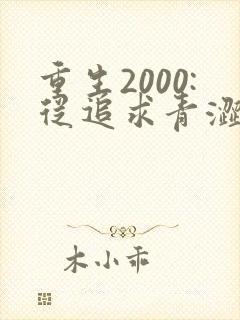 重生2000:从追求青涩校花同桌开始第23章