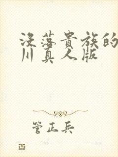 没落贵族的琉璃川真人版