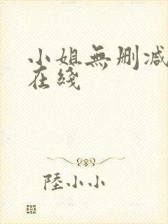 小姐无删减完整在线封面