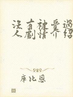 没有被爱过的女人剧情介绍