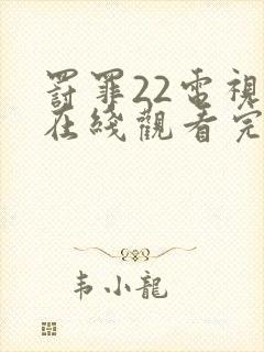 罚罪22电视剧在线观看完整免费高清