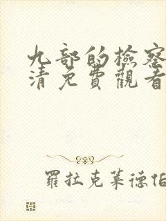 九部的检察官高清免费观看封面