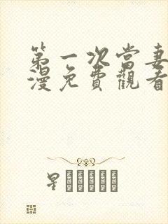 第一次当妻子动漫免费观看全集完整封面