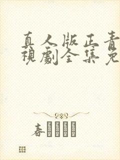 真人版正青春电视剧全集免费观看