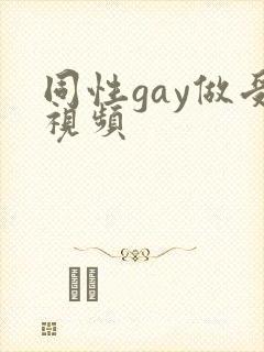 同性gay做受视频封面