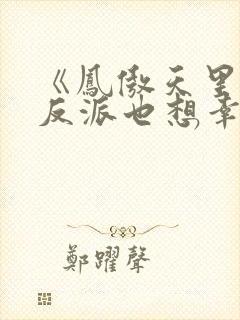 《凤傲天里黄毛反派也想幸福》小说封面