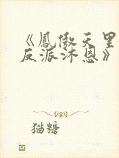 《凤傲天里黄毛反派沐恩》