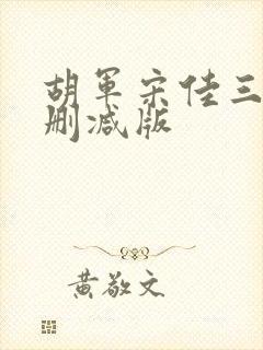 胡军宋佳三级未删减版