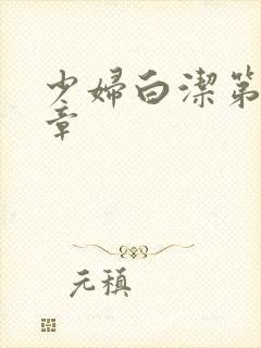 少妇白洁第三十章