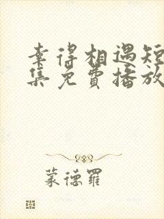 幸得相遇短剧全集免费播放在线观看封面