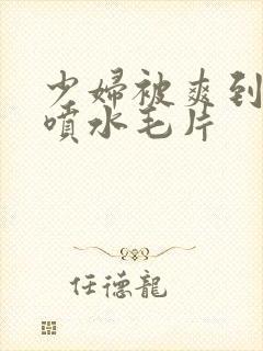 少妇被爽到高潮喷水毛片