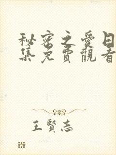 秘密之爱日剧全集免费观看