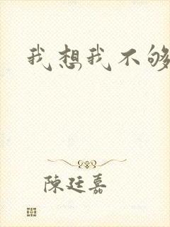 我想我不够爱你