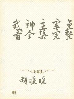 武神主宰免费观看全集完整版封面