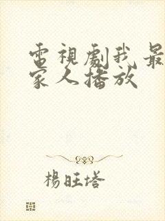 电视剧我最爱的家人播放