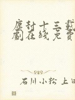 尘封十三载电视剧在线免费观看