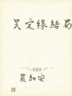 吴定缘结局封面