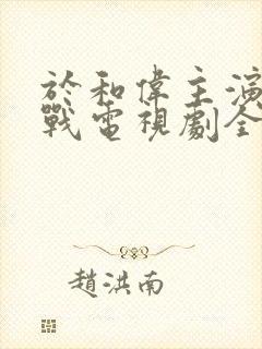 于和伟主演的谍战电视剧全部