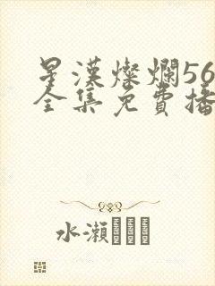 星汉灿烂56集全集免费播放封面