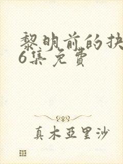 黎明前的抉择36集免费