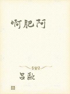啊肥阿封面