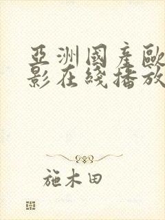 亚洲国产欧美电影在线播放