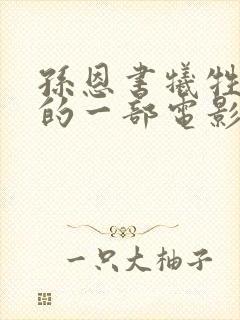 孙恩书牺牲最大的一部电影是哪部封面