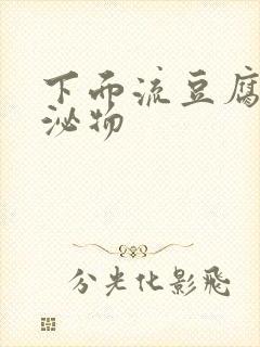 下面流豆腐渣分泌物