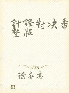 针锋对决番外完整版封面