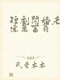 短剧闪婚老公是亿万富翁