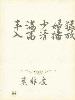 丰满少妇猛烈进入高清播放