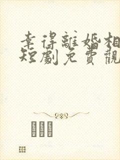 幸得离婚相遇时短剧免费观看