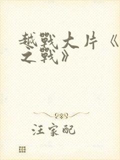 越战大片《龙潭之战》封面