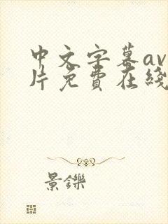 中文字幕av影片免费在线观看