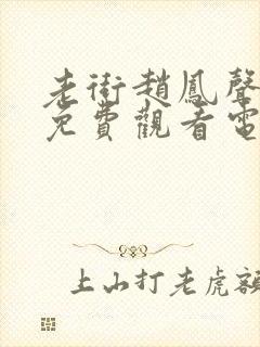 老街赵凤声全集免费观看电视剧