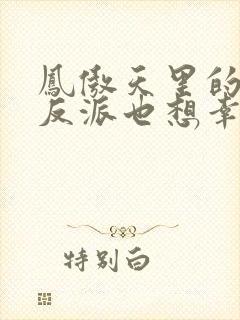 凤傲天里的黄毛反派也想幸福