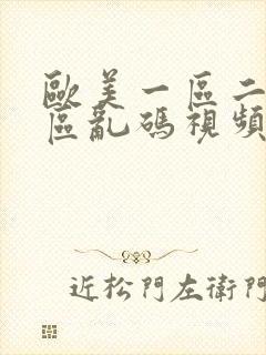 欧美一区二区三区乱码视频