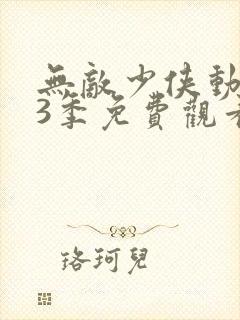 无敌少侠动漫第3季免费观看