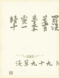 精灵梦叶罗丽第十一季有没有