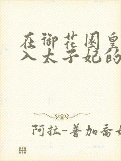 在御花园皇上进入太子妃的小说