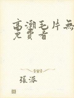 高潮毛片无遮挡免费看