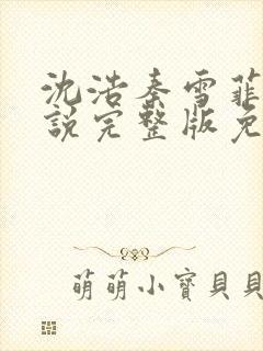 沈浩秦雪菲的小说完整版免费笔趣阁