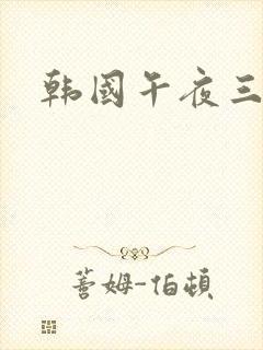 韩国午夜三级