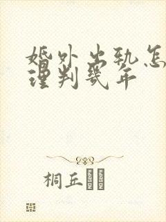 婚外出轨怎么处理判几年封面