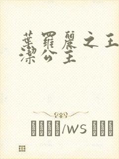 叶罗丽之王默圣洁公主封面