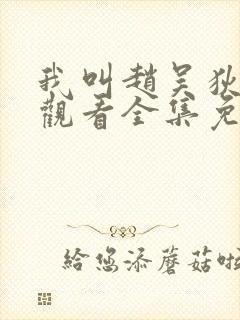 我叫赵吴狄在线观看全集免费播放