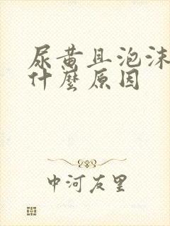 尿黄且泡沫多是什么原因