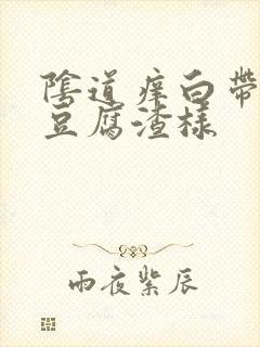 阴道痒白带发黄豆腐渣样