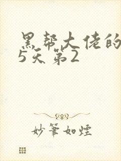 黑帮大佬的365天第2