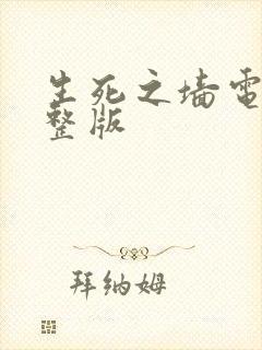 生死之墙电影完整版